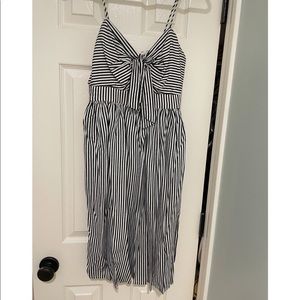 Zara black & white dress